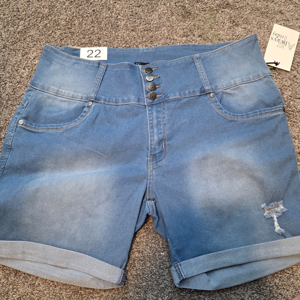 Women's Blue Denim Shorts